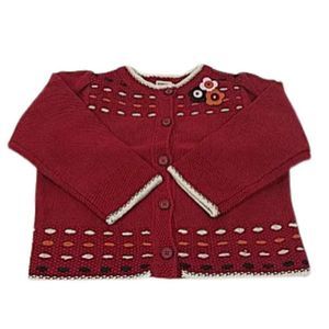 Gymboree Girls Vintage Sweater Long Sleeves Harvest Leaves Size 5